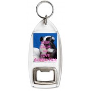 Keep Calm and Love Guinea Pigs - Bottle Opener Keyring