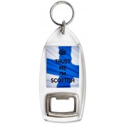 Trust Me I'm Scottish - Bottle Opener Keyring