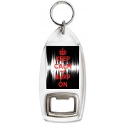 Keep Calm and Burp On - Bottle Opener Keyring