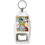 Keep Calm and Love Origami - Bottle Opener Keyring