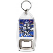 Keep Calm I'm a Student - Bottle Opener Keyring