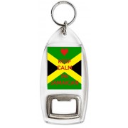 Keep Calm I'm Jamaican - Bottle Opener Keyring