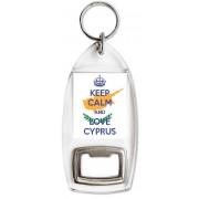 Keep Calm and Love Cyprus - Bottle Opener Keyring