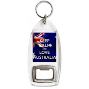 Keep Calm and Love Australia - Bottle Opener Keyring
