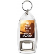 Keep Calm and Enjoy Reading - Bottle Opener Keyring