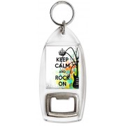 Keep Calm and Rock On - Bottle Opener Keyring