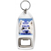 Keep Calm and Love Westies - Bottle Opener Keyring