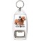 Keep Calm and Love Your Dachshund - Bottle Opener Keyring