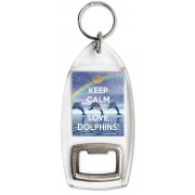 Keep Calm and Love Dolphins! - Bottle Opener Keyring