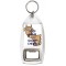 Keep Calm and Eat Goat's Cheese - Bottle Opener Keyring