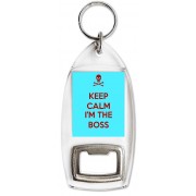 Keep Calm I'm the Boss - Bottle Opener Keyring