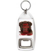Keep Calm and Love Labradors - Bottle Opener Keyring