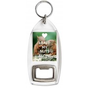 Leave My Nuts Alone - Bottle Opener Keyring