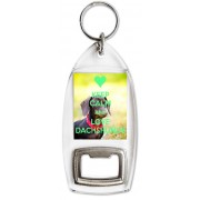 Keep Calm and Love Dachshunds - Bottle Opener Keyring