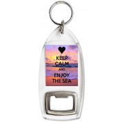 Keep Calm and Enjoy the Sea - Bottle Opener Keyring