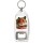 Keep Calm and Love Hamsters - Bottle Opener Keyring