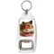 Keep Calm and Love Hamsters - Bottle Opener Keyring