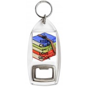 Keep Calm and Love Skool - Bottle Opener Keyring