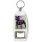 Keep Calm and Love Staffies - Bottle Opener Keyring