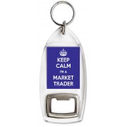Keep Calm I'm a Market Trader - Bottle Opener Keyring