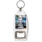 Keep Calm and Drive a Mini - Bottle Opener Keyring