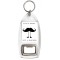 Life is better with a moustache - Bottle Opener Keyring