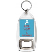 Keep Calm I'm a Plumber - Bottle Opener Keyring