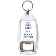 Keep Calm I'm a Police Officer - Bottle Opener Keyring