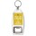 Think Like a Proton and Stay Positive - Bottle Opener Keyring