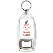 Keep Calm I'm a Travel Agent - Bottle Opener Keyring