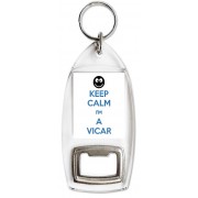 Keep Calm I'm a Vicar - Bottle Opener Keyring