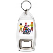 Trust me I'm a Social Worker - Bottle Opener Keyring