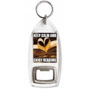 Keep Calm and Enjoy Reading - Bottle Opener Keyring