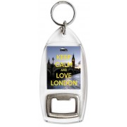 Keep Calm and Love London - Bottle Opener Keyring