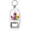 Keep Calm and Love Macaroons - Bottle Opener Keyring