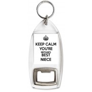 Keep Calm You're Britain's Best Niece - Bottle Opener Keyring