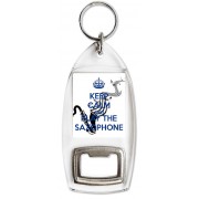 Keep Calm and Play the Saxophone - Bottle Opener Keyring