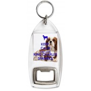 Keep Calm and Love King Charles Spaniels - Bottle Opener Keyring