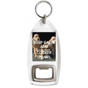 Keep Calm and Love Your Cocker Spaniel - Bottle Opener Keyring