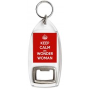 Keep Calm I'm Wonder Woman - Bottle Opener Keyring