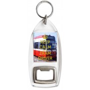 Keep Calm I'm a Tram Driver - Bottle Opener Keyring