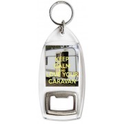 Keep Calm and Love Your Caravan - Bottle Opener Keyring