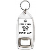 Keep Calm You're Britain's Best Son-in-Law - Bottle Opener Keyring
