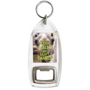 Keep Calm and Love Camels - Bottle Opener Keyring