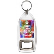 Keep Calm and Love Wimbledon Village - Bottle Opener Keyring