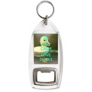 Keep Calm and Love Ducks - Bottle Opener Keyring