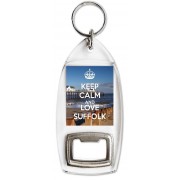 Keep Calm and Love Suffolk - Bottle Opener Keyring