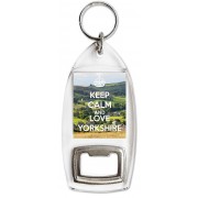 Keep Calm and Love Yorkshire - Bottle Opener Keyring
