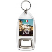 Keep Calm and Love Rome - Bottle Opener Keyring
