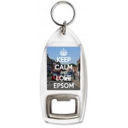 Keep Calm and Love Epsom - Bottle Opener Keyring